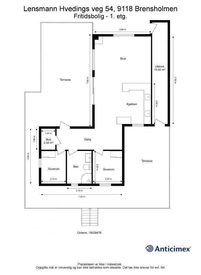Brensholmen Beach House Тромсьо Екстериор снимка